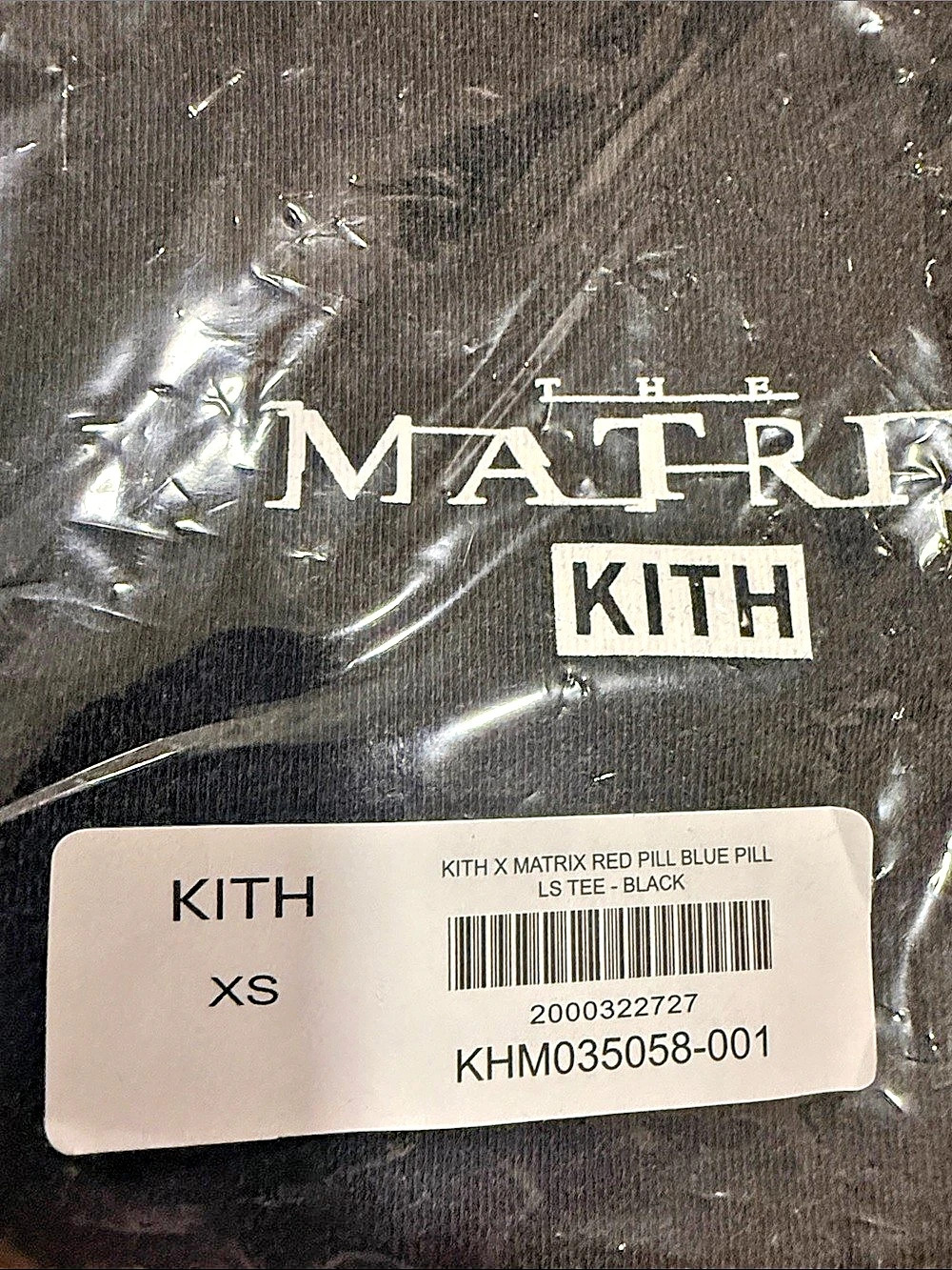Kith x The Matrix Red Pill Blue Pill Long Sleeve Tee - Picture 3 of 6